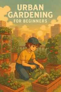 Urban gardening for beginners ebook cover 